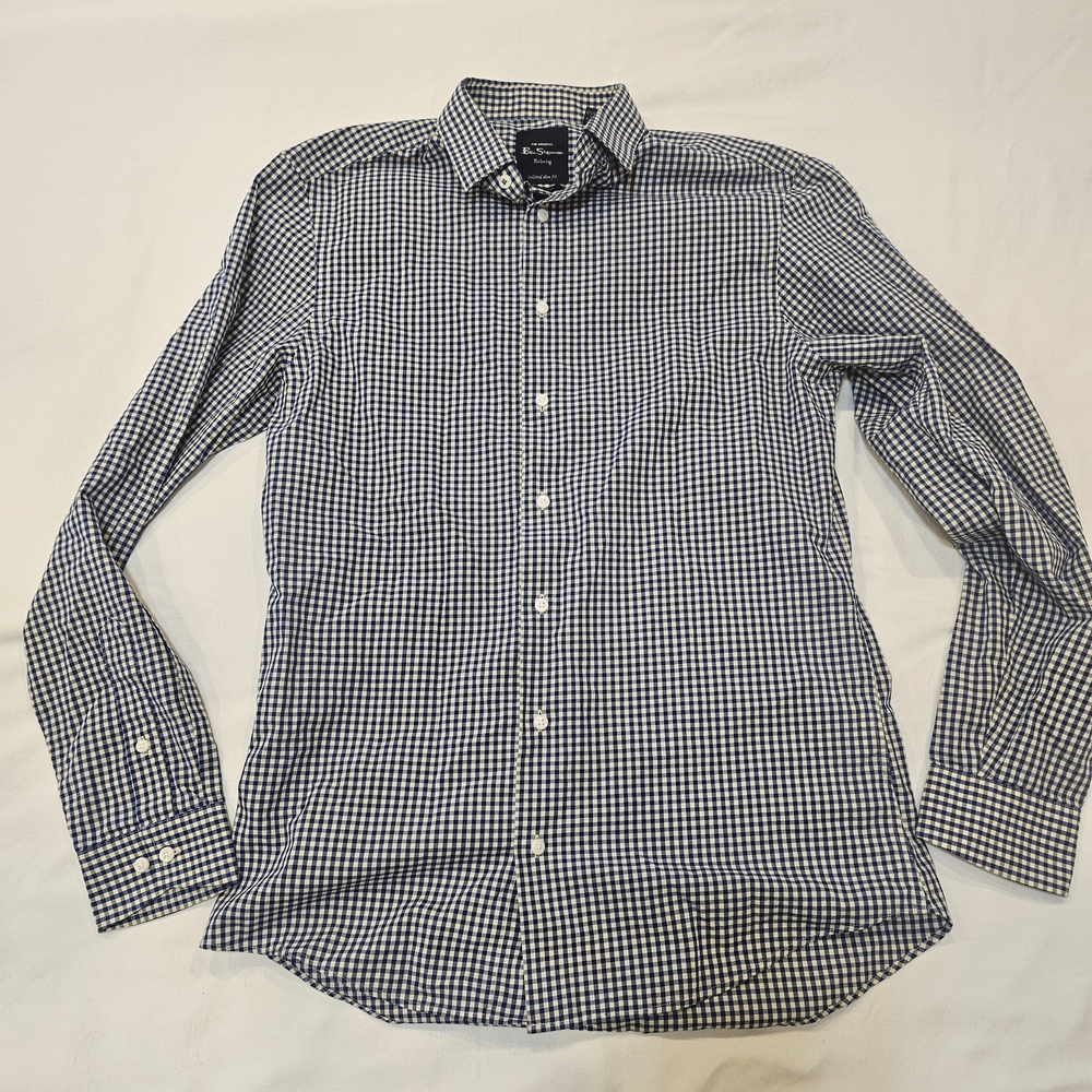 Ben Sherman Blue and White Gingham Shirt